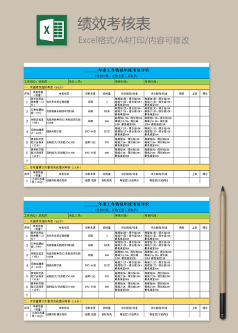 年度工作情况年度考核评价