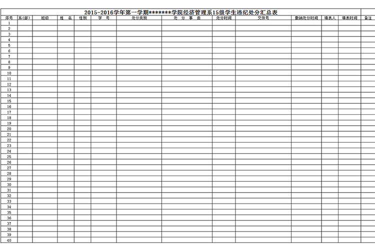 学生违纪处分汇总表-1