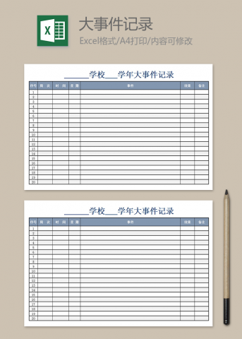 学年大事件记录