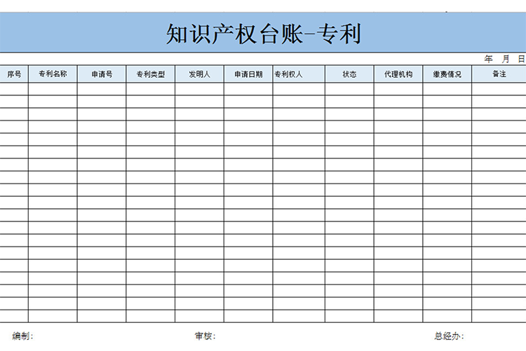 知识产权台账-专利-1