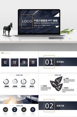商务大气产品介绍PPT模板