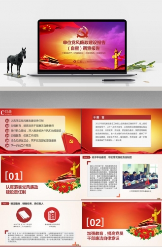 玫红色单位党风廉政建设报告