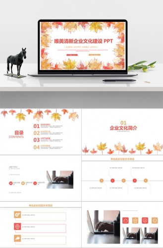 唯美清新企业文化建设PPT
