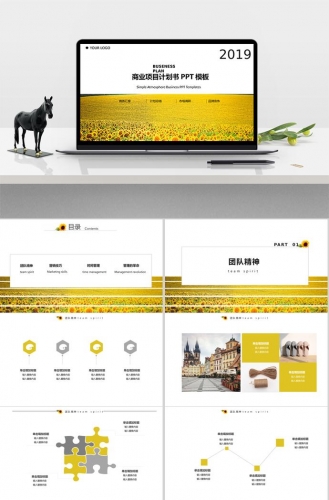 商业项目计划书PPT模板