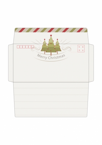 简约圣诞风格信封