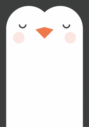 可爱卡通企鹅信纸