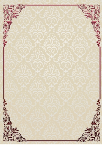 精美大气花纹信纸