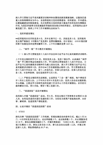 通用党建工作总结范文2019年