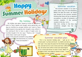 全英文小清新英语手抄报