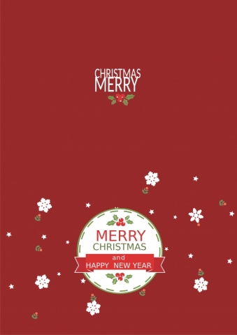 简约主义通用圣诞贺卡