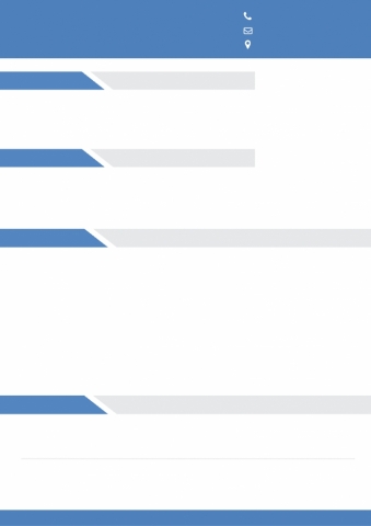蓝色视觉传达设计师简历模板