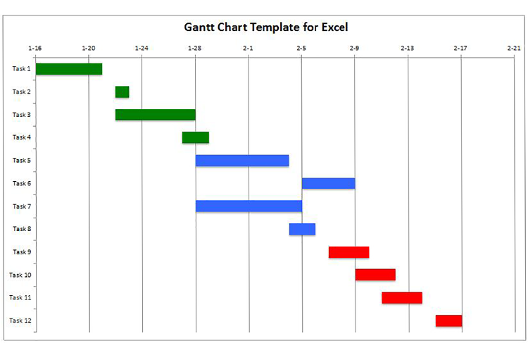简约风中小企业甘特图Excel模板-1