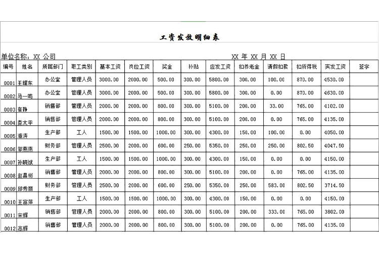 企业员工工资表管理系统-1