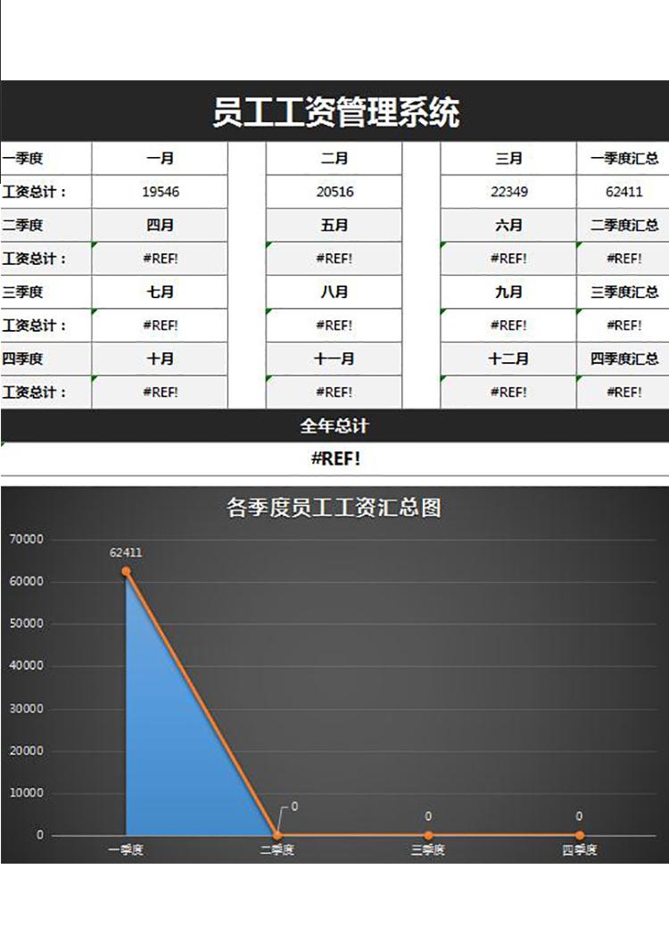 黑色系员工工资管理系统excel表格-1