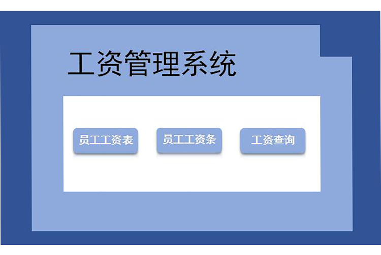 天蓝色系工资管理系统表格模板-1
