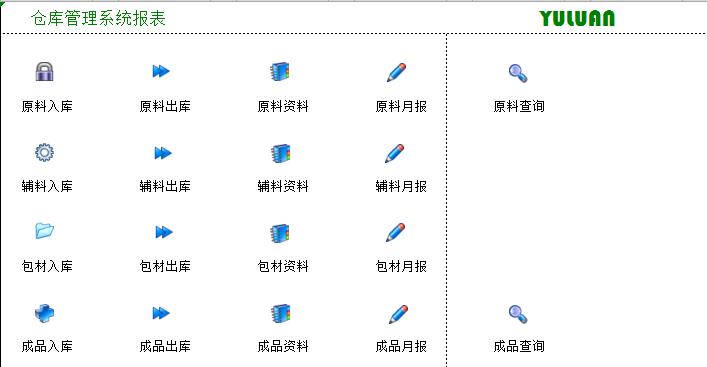 仓库管理系统报表模板