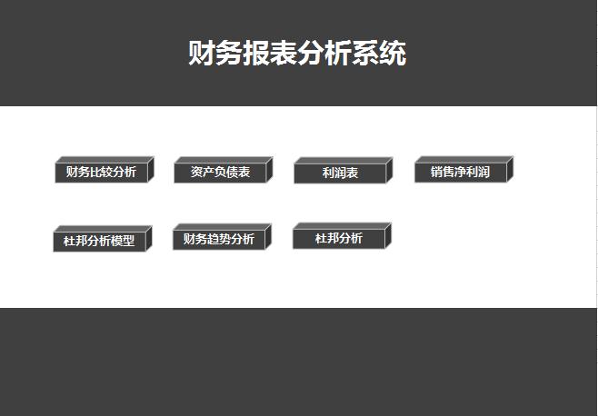 财务报表管理系统excel表格模板