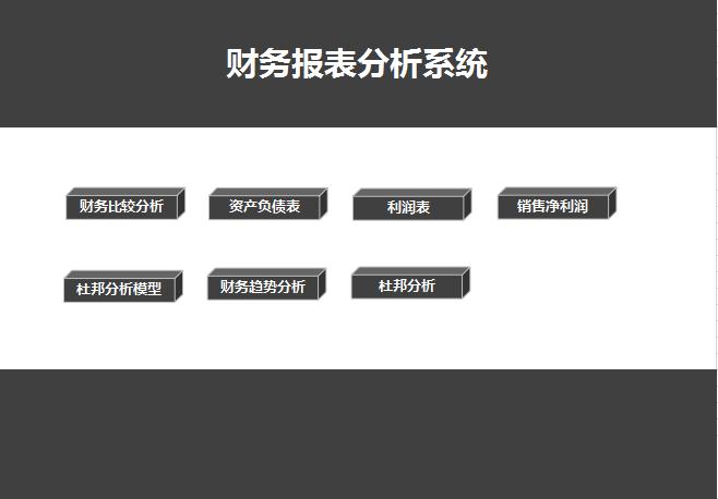 财务报表管理系统excel表格模板