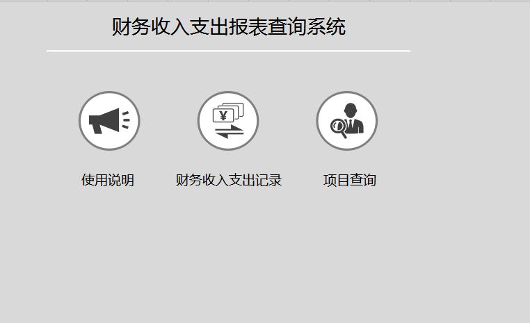 财务收入支出报表查询系统