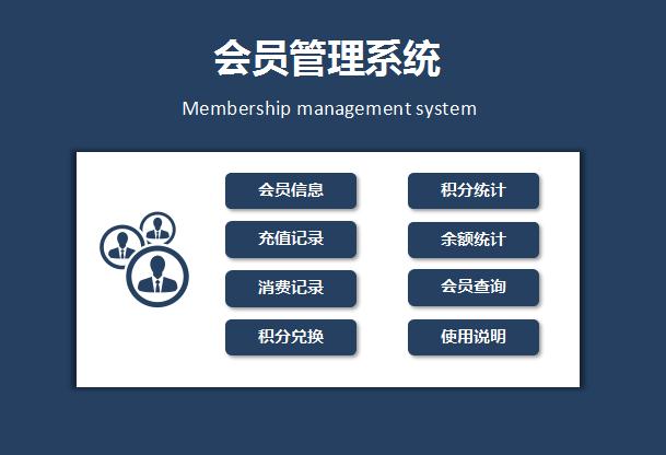 积分会员管理系统excel表格模板