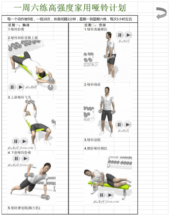 一周健身计划表excel模板