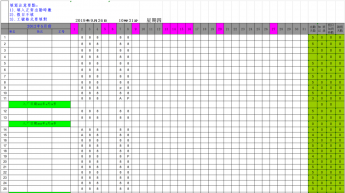 工厂普工考勤表加班统计表模板