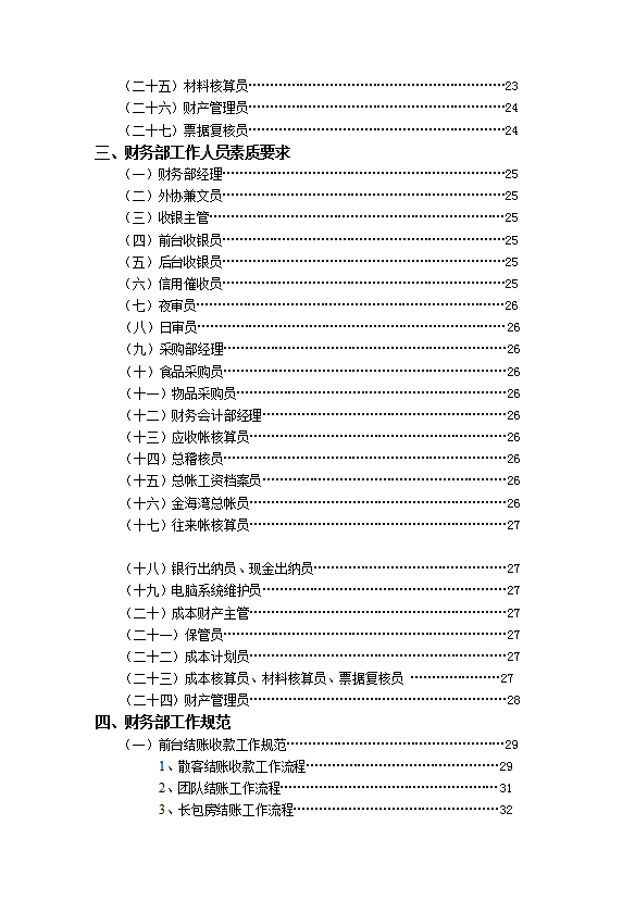 酒店财务部管理实务手册全套-2