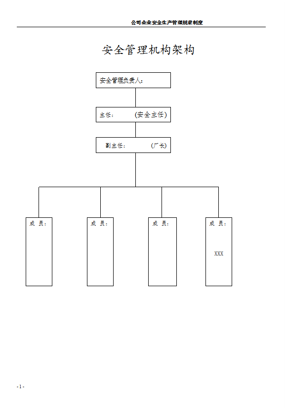 公司企业安全生产管理规章制度汇编word模板