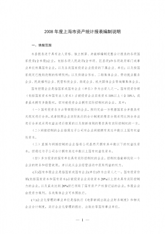 某市资产统计报表编制说明word模板