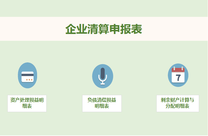 企业清算申报表excel模板