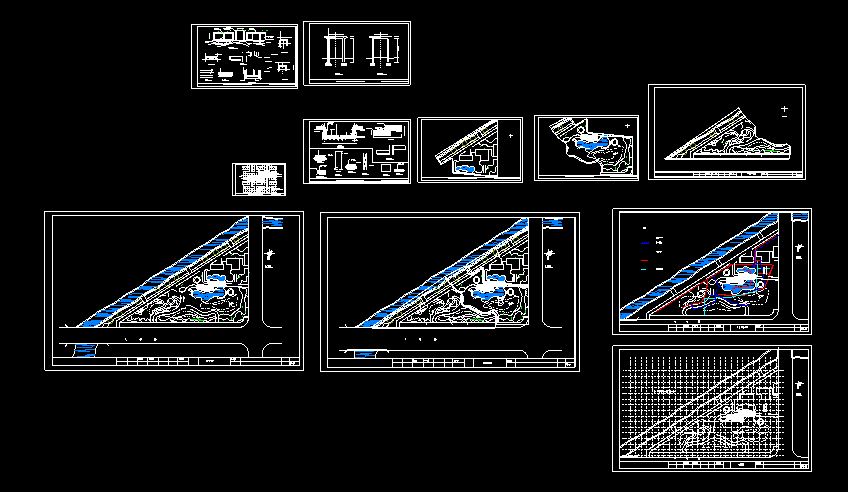 公园园林景观施工图纸CAD