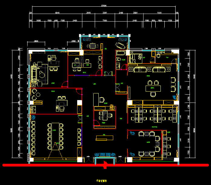 建设单位办公室CAD图纸