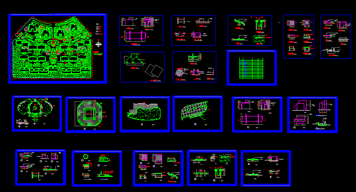 小区园林景观CAD施工图