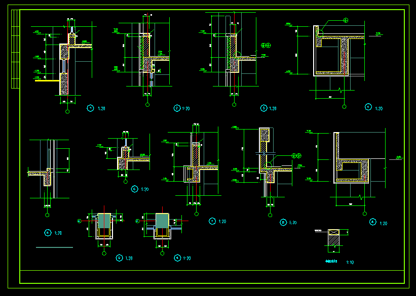 综合用房建筑CAD施工图