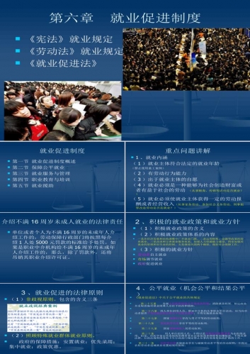 劳动法就业和工资法律制度PPT模板