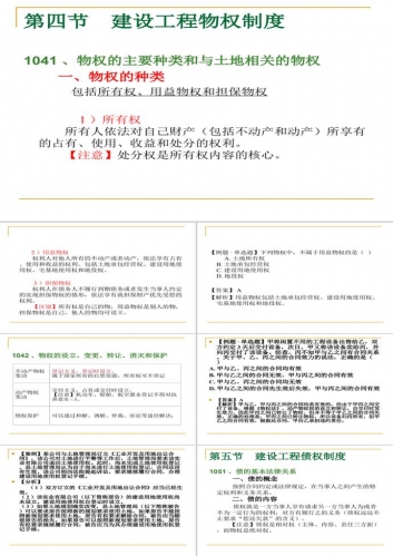 建设工程物权制度PPT模板