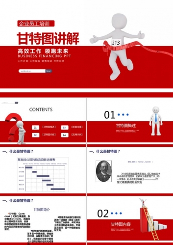 甘特图使用介绍PPT模板