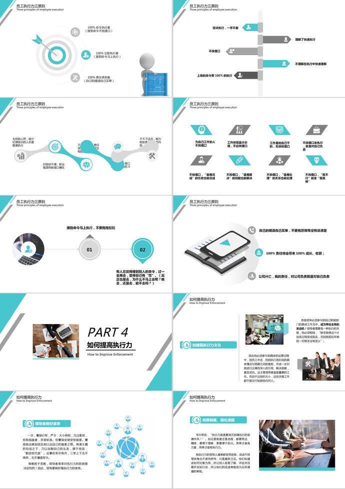企业员工执行力培训PPT模板-2