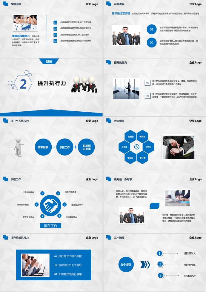 企业管理培训-执行力PPT模板-1