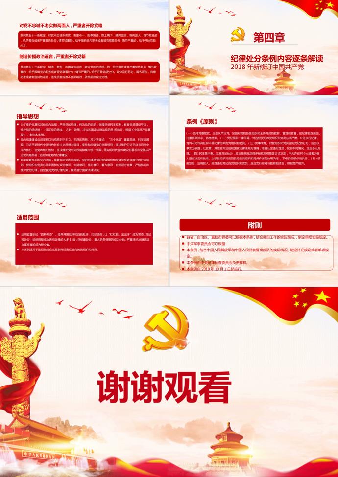 中国共产党纪律处分条例PPT模板-2