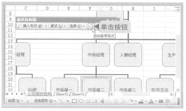 对excel组织机构图进行美化