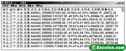 如何实现以文本文件中的数据制作Excel数据透视表（1）