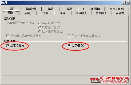 如何把Excel2003图表提示信息隐藏或者显示（2）