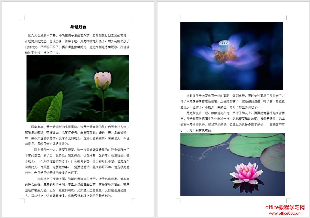Word文档图片太多显示太慢word对文档中的图片进行显示设置（1）
