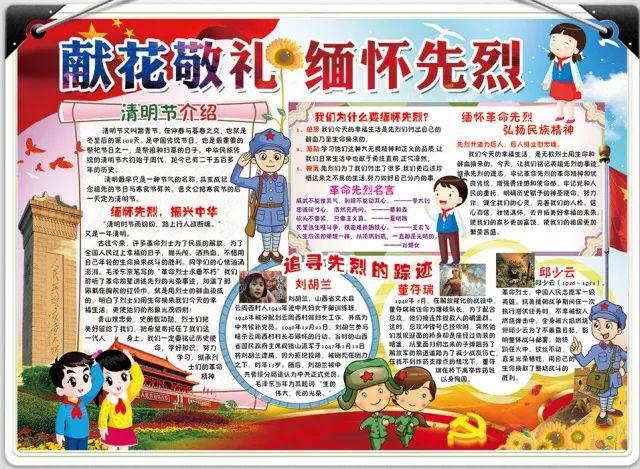 2020年清明节手抄报内容资料搜集(20)
