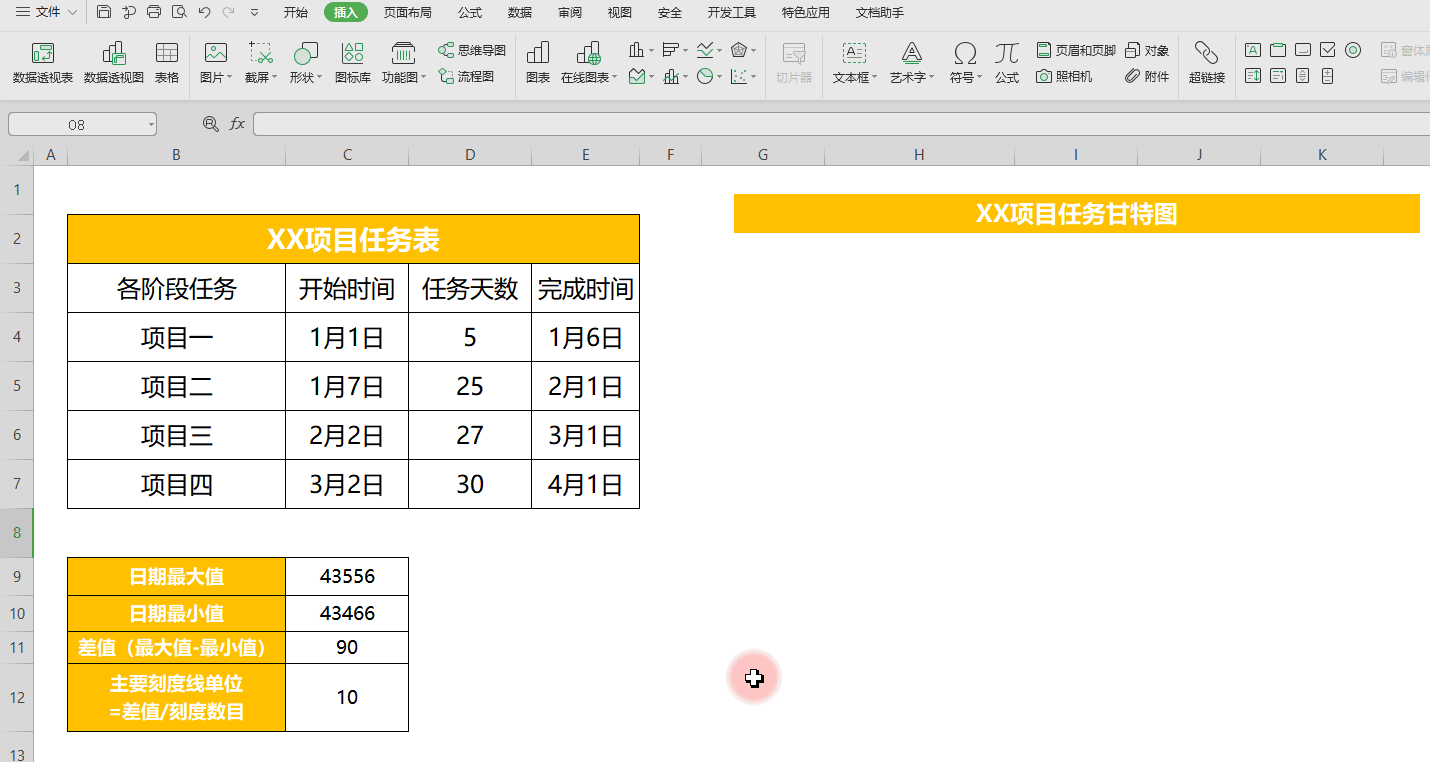 甘特图怎么做?如何制作甘特图横道图(4)