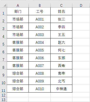 如何快速批量合并Excel单元格（1）