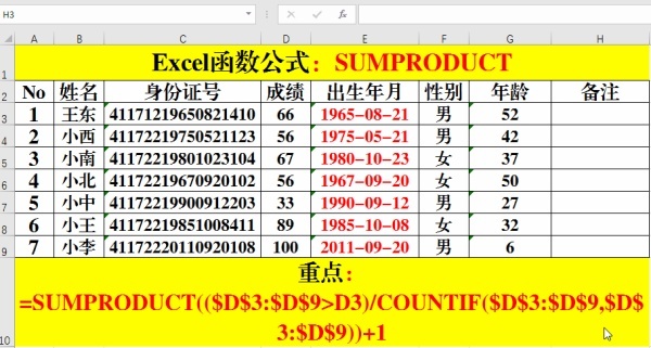 excel常用函数有哪些？（7）