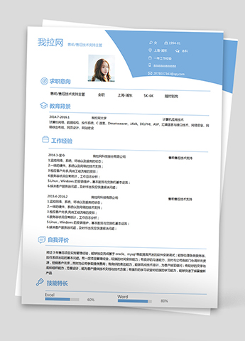 冰雪蓝硬件技术负责人简历模板