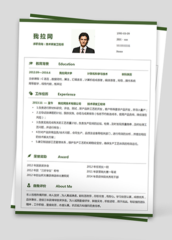 森林绿网络安全技术负责人简历模板